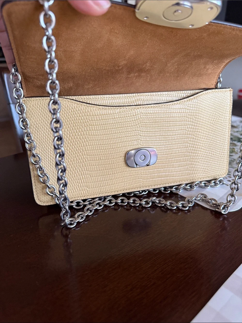 Coach crossbody yellow